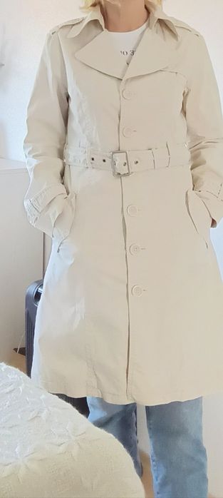 Płasz trencz wiosenny