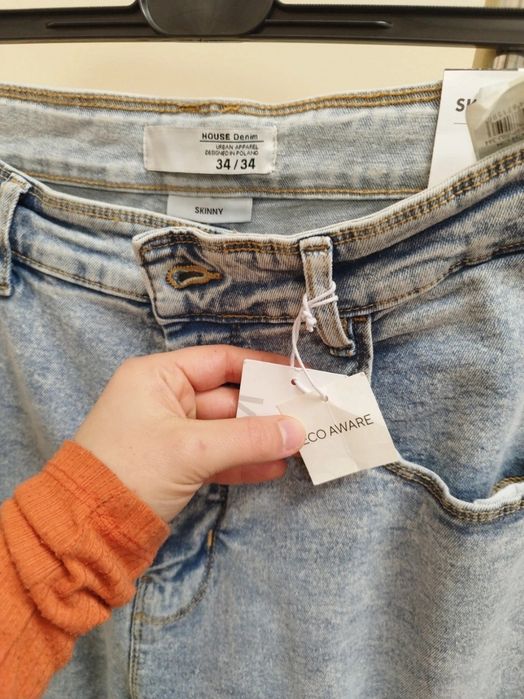 NOWE spodnie jeansy męskie Cropp