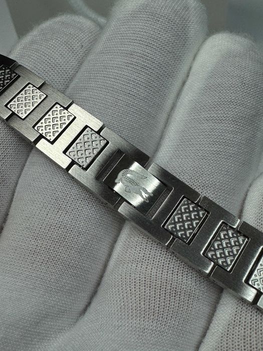 Браслет Lacoste з нержавіючої сталі цепочка лакоста цепь лакосте