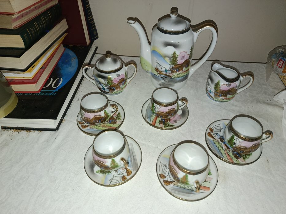 Serviço chinês antigo ( casca de ovo)