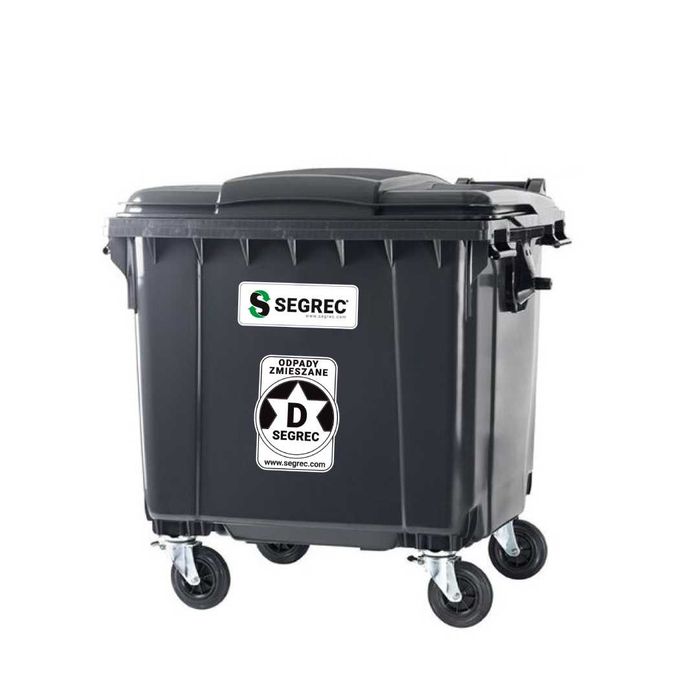 SEGREC Zestaw 5 Koszy 1100L Classic Niebiesk/Zielony/Żółty/Czarny/Brąz