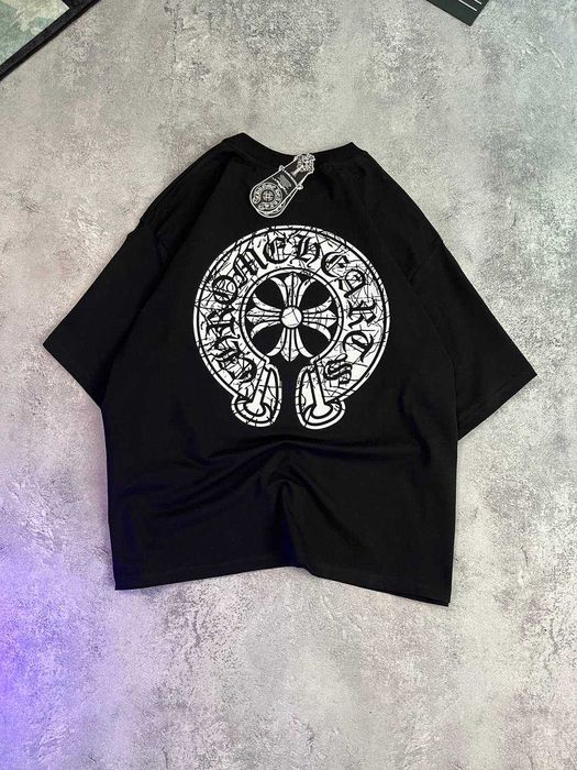 Футболка Chrome Hearts з бірками | Оверсайз футболка хром хартс