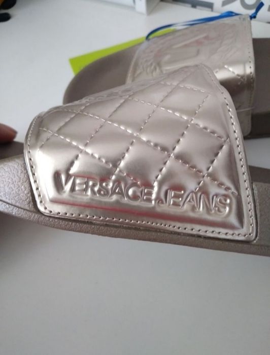 Versace Klapki złote -oryginał r. 38