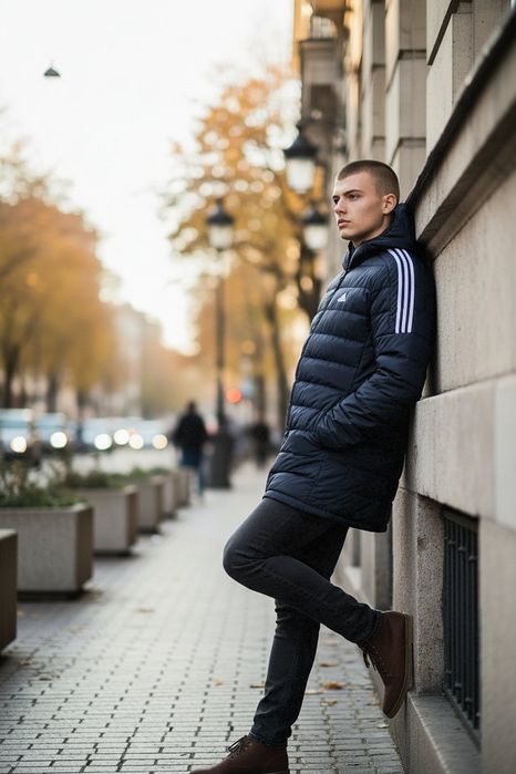 Чоловіча парка Adidas Essentials Down Parka(Оригінал)розмір S та М