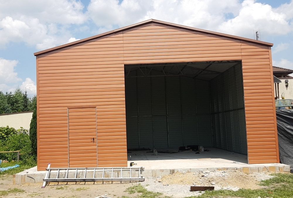 Hala blaszana 8x8 Garaże z profili zamkniętych/ Hala garażowa/ garaże