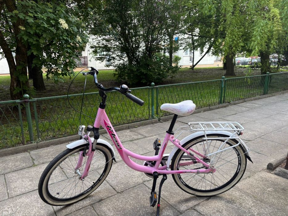 Rower młodzieżowy 24" różowy