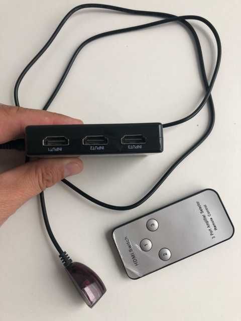 Switch SAVIO CL-28 rozdzielacz HDMI 3 porty + pilot Full HD