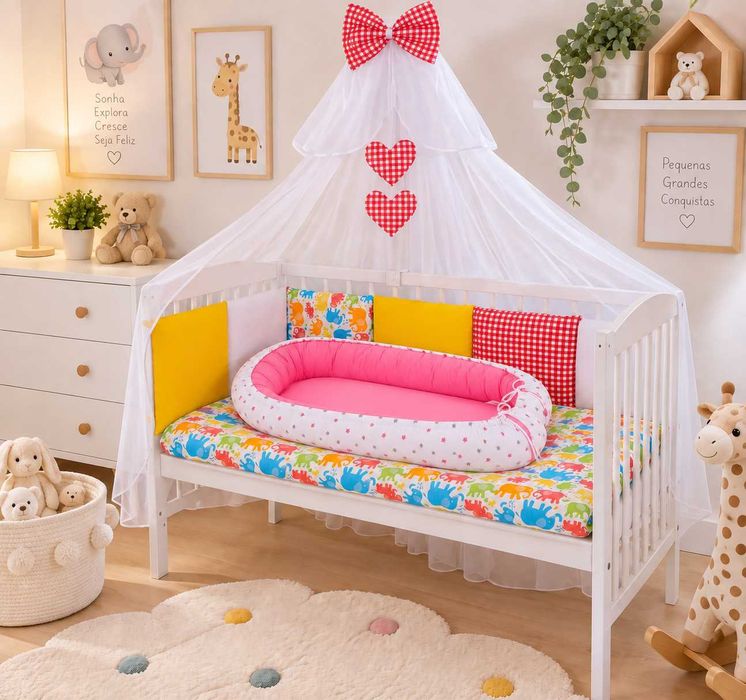 Conjunto para berço,  ninho para bebe