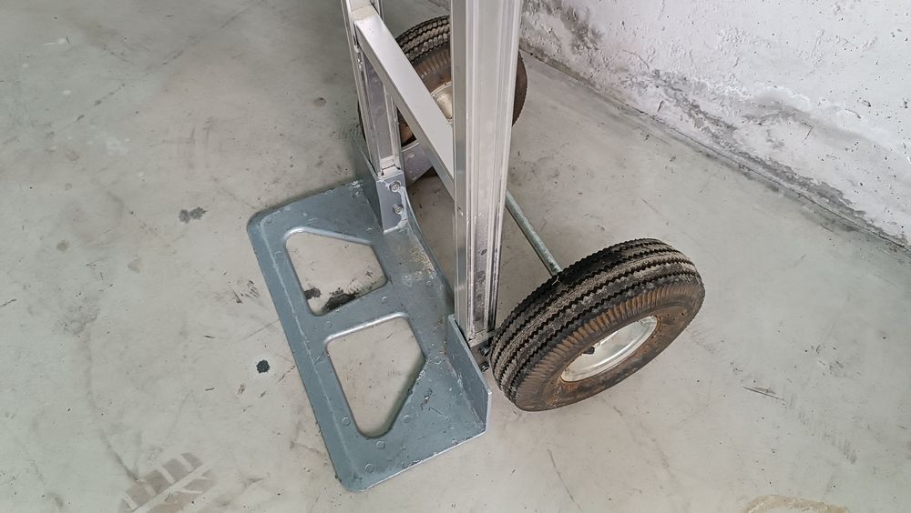Carrinho de transporte em alumínio