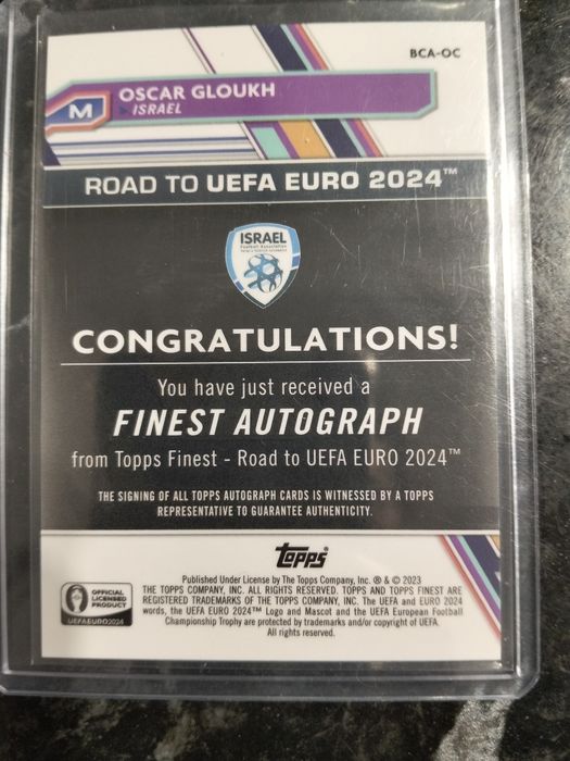Carta Oscar Gloukh Auto National Debut Euro 2024