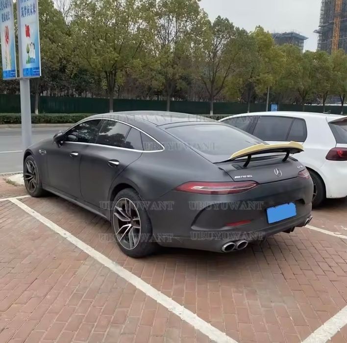 Спойлер бленда Mercedes GT AMG X290 накладка на багажник ляду на элект