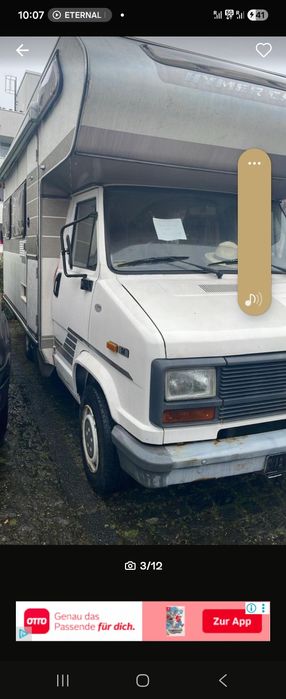 Autocarava Fiat Ducato 1988 em bom estado