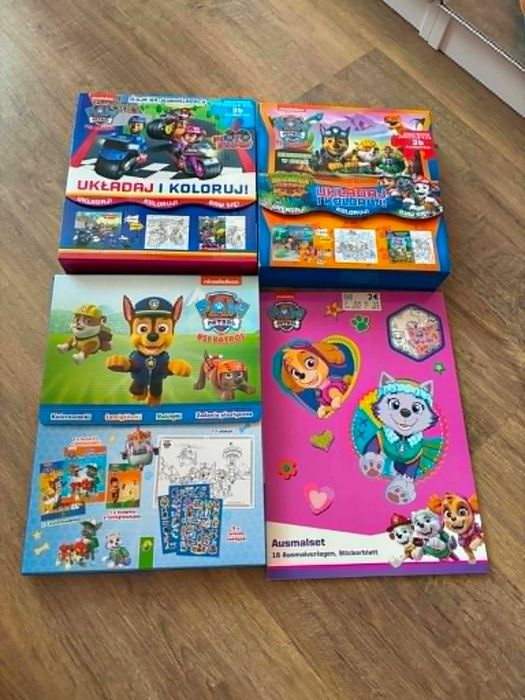 Psi Patrol zestaw - puzzle i książki