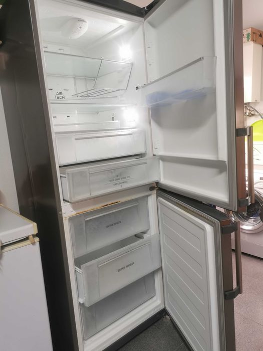 Combinado inox hotpoint