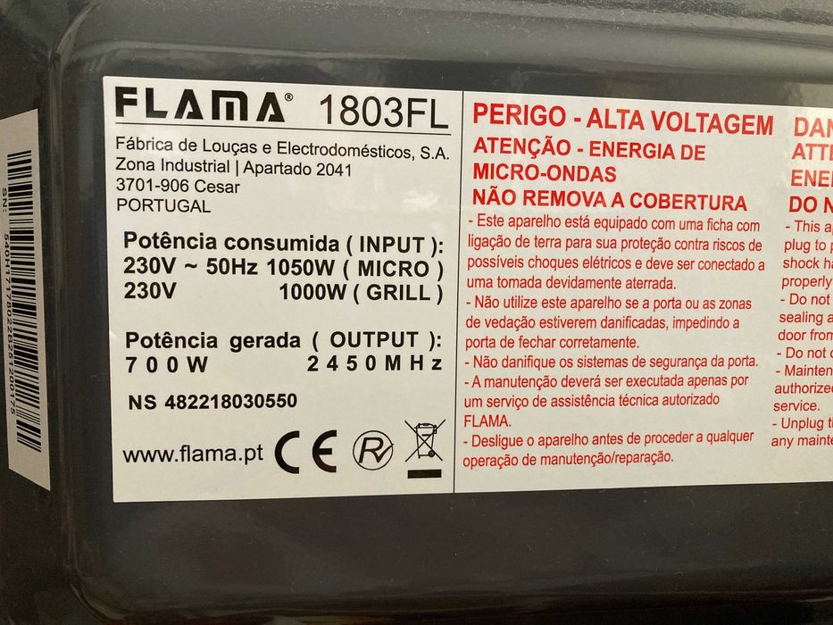 Micro-ondas como novo