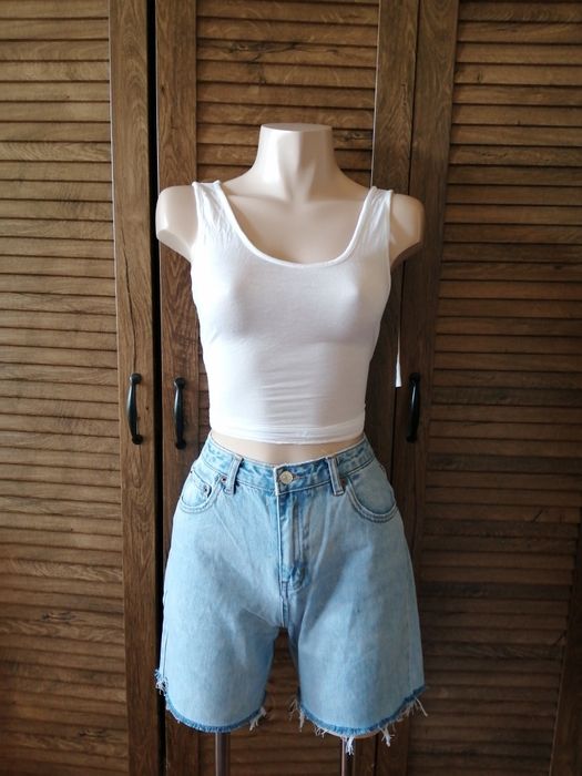 Pull & Bear блакитні джинсові шорти мом