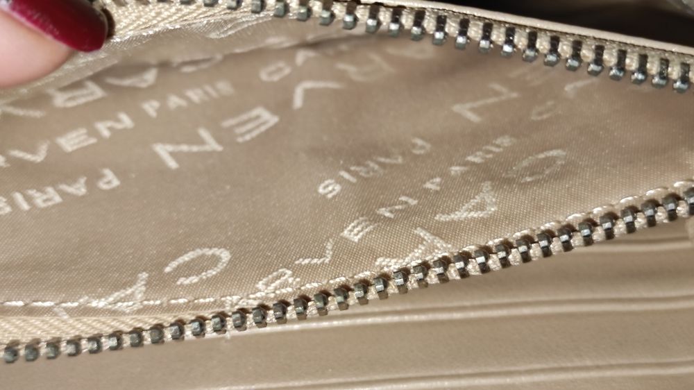 Жіночий шкіряний гаманець Carven золотий гаманець книжка