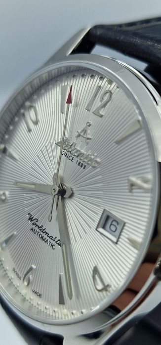 Atlantic Worldmaster Art Deco Automatic z White + Silver - Swiss Made