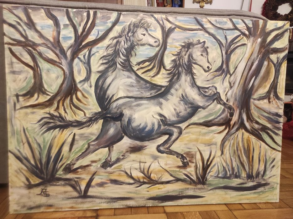 Pintura a óleo sobre tela