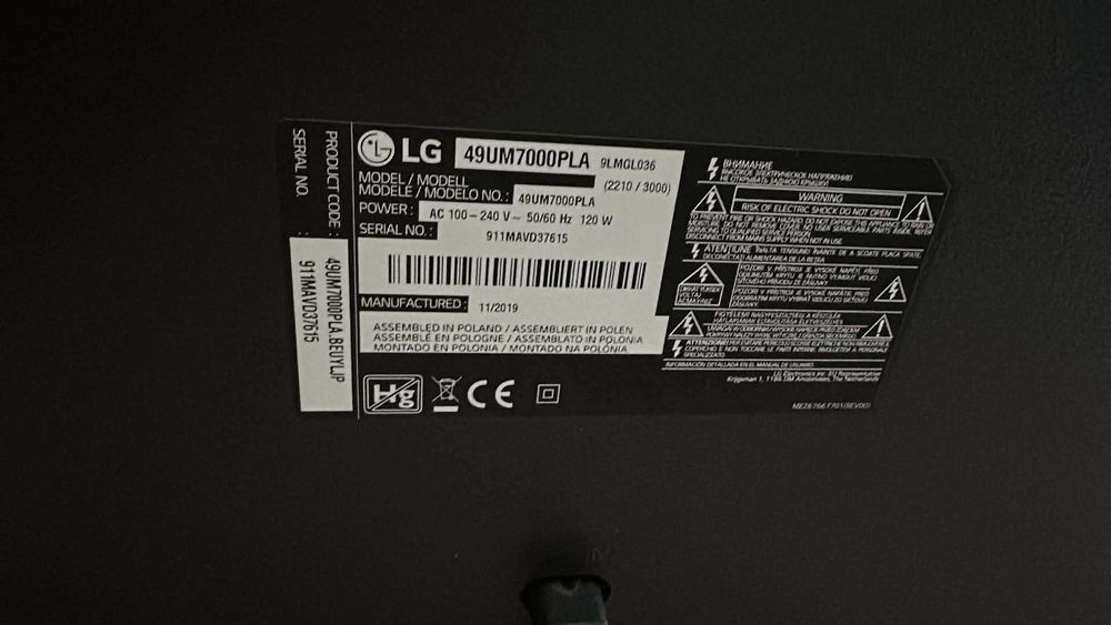 Televisão LG smart 49 polegadas506952648135823362