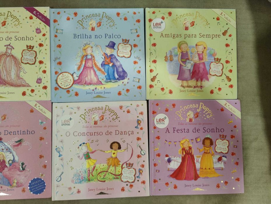 Coleção de 12 livros da Princesa Poppy em perfeito estado