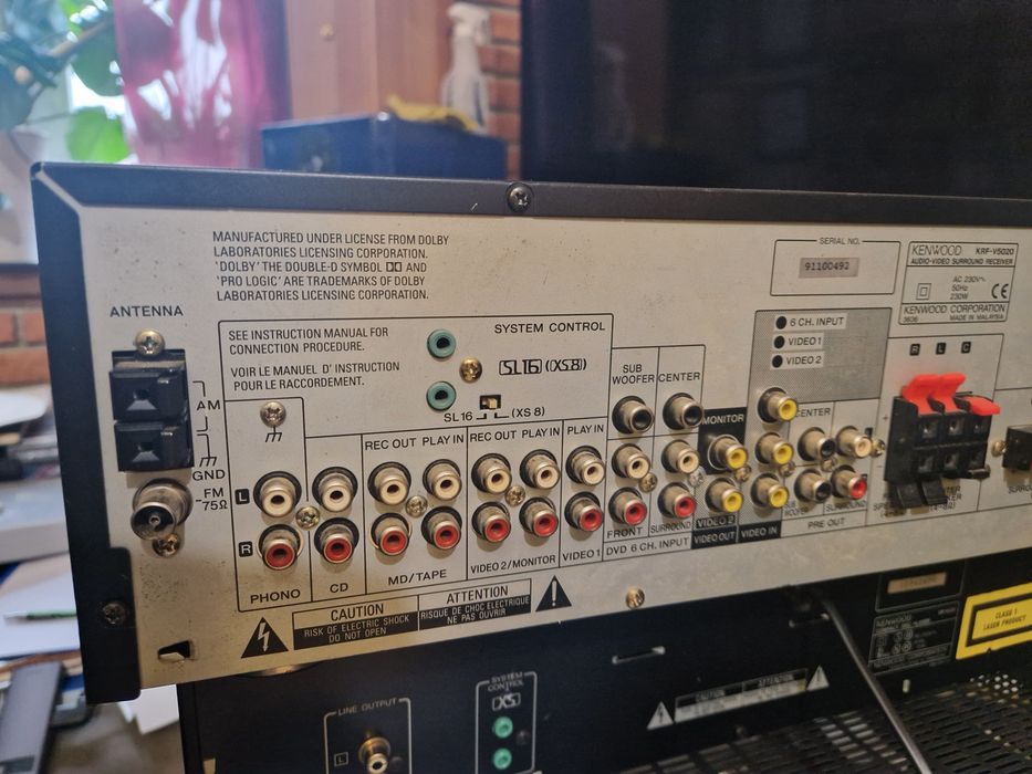 Amplituner 5.1 Kenwood KRF V 5020 moc 5x80W,pilot