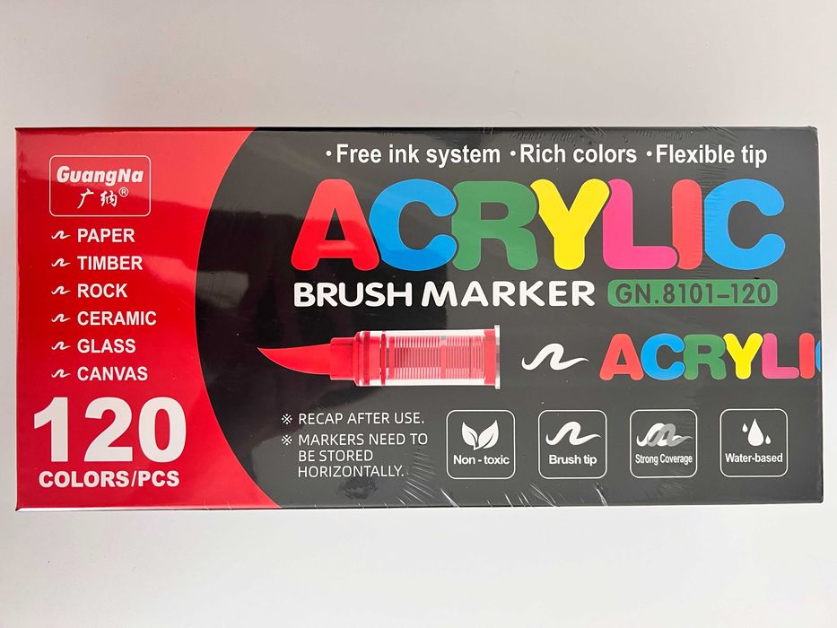 Акрилові маркери GuangNa 120 168 240 Розмальовка