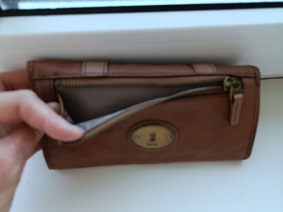 Шкіряний гаманець Fossil