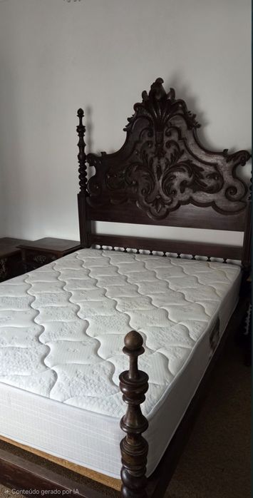 Cama de casal vintage