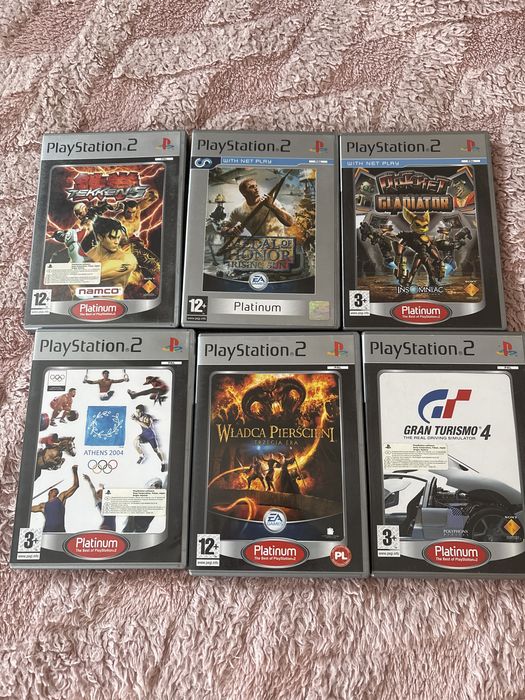 Gry PS2 PlayStation 2 – Tekken 5, Gran Turismo 4, Władca Pierścieni
