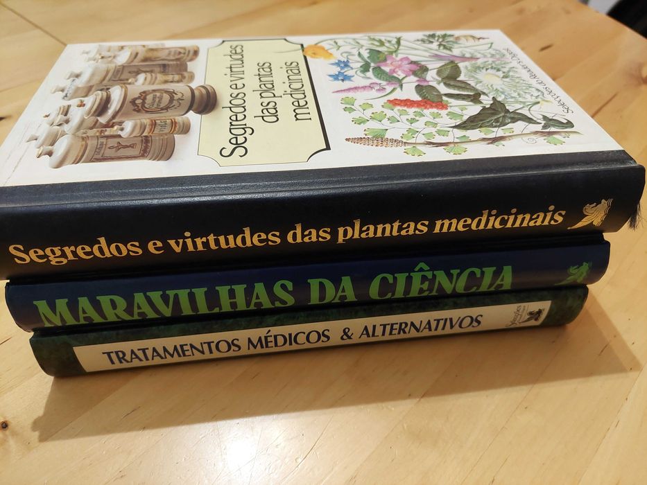 Livros relacionados com ciência e medicina alternativa.
