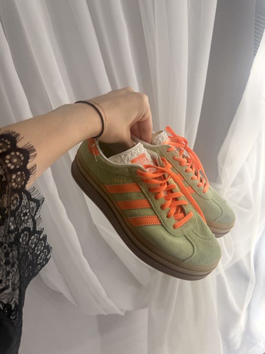 Кросівки жіночі оригінал Adidas Gazelle Bold Shoes Green 39 р