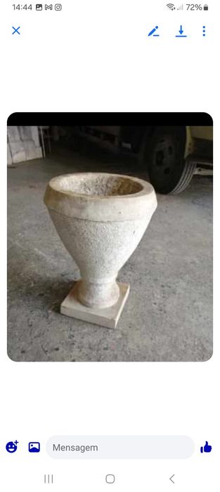 Vaso em pedra lioz