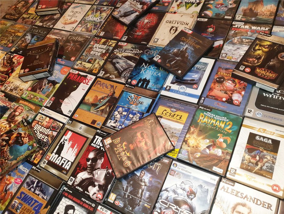 Wszystkie gatunki GRY KOMPUTEROWE PC RETRO Polskie wydanie PL