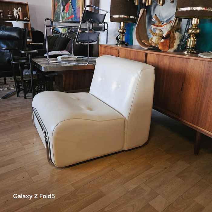 Adriano Piazzesi fotel mid century. Wlochy lata 60-te