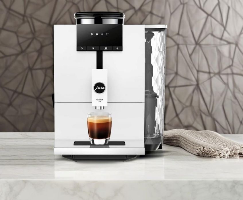 Super automática Máquina de Café Expresso JURA ENA 4 em BRANCO NORDIC