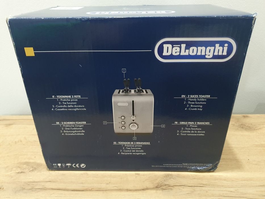 Toster stal nierdzewna De'Longhi CTX2203