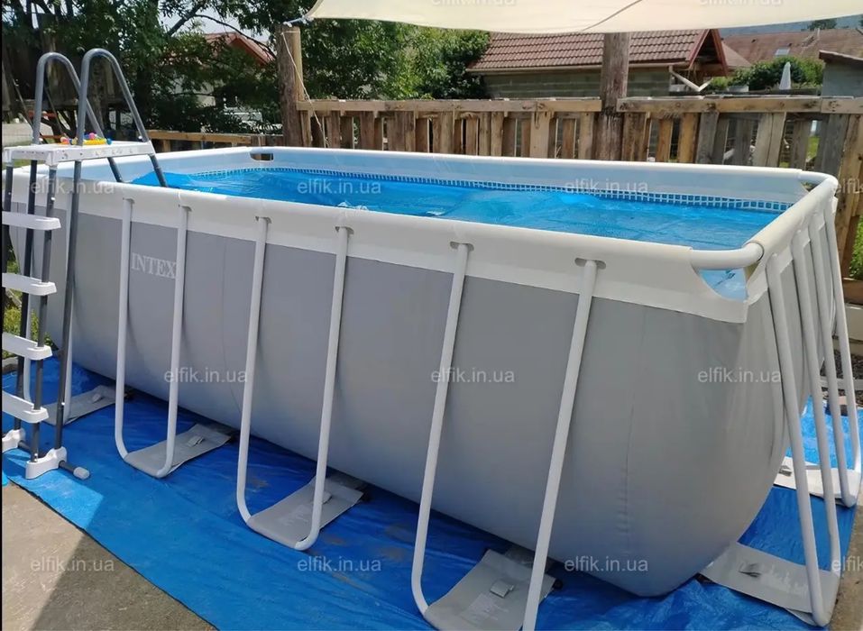 Intex каркасний басейн 400 x 200 x 122см Prism Frame Rectangular Pool
