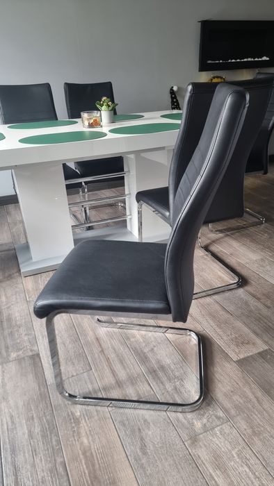 Krzesła krzesło do jadalni kuchni tapicerowane ekoskóra