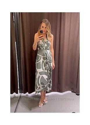 Zara сукня, плаття міді тоненька бавовна