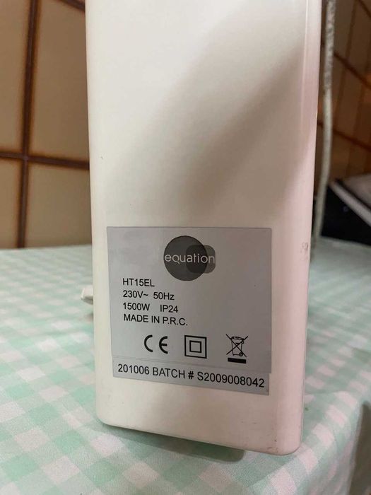 Aqueça o seu espaço com o Equation HT 15EL e economize energia