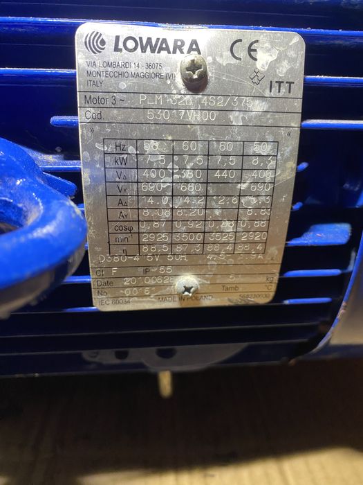 Pompa Lowara FHE 50-160/75/P 7,5kw