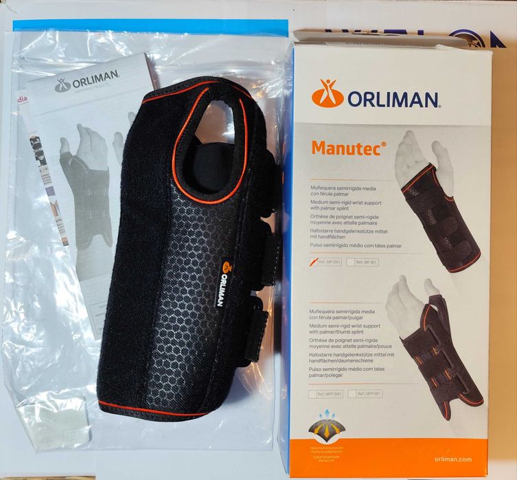 Tala semirrígida para pulso direito  com talas palmar NOVO