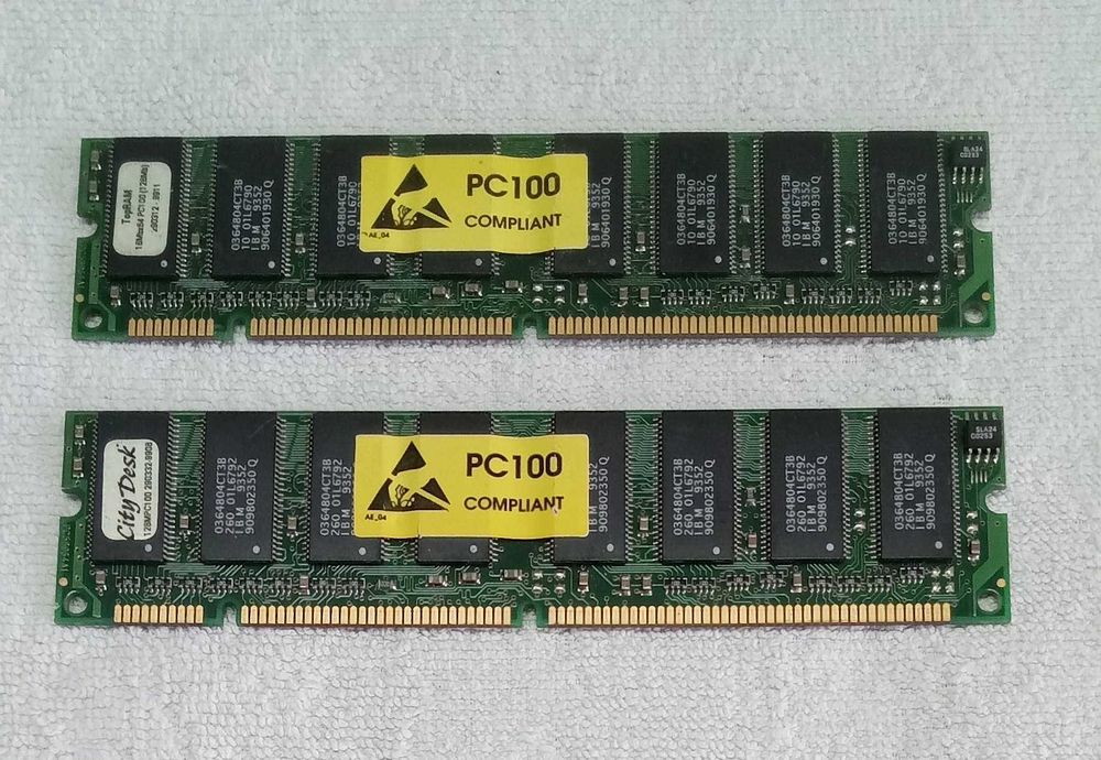 [PC Vintage] 256mb SDRAM DDR100 (2x 128mb)