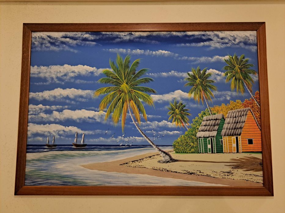 Quadro pintado à mão