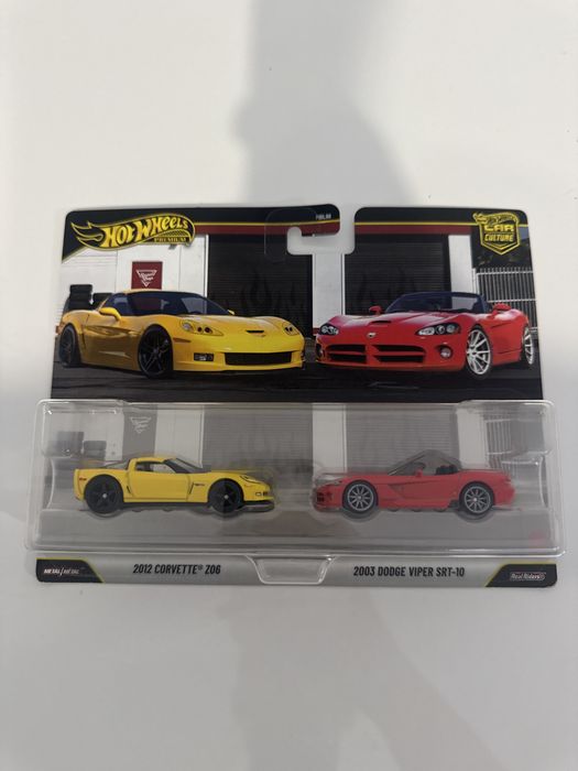 Hot Wheels Premium 2 Pack Corvette Z06 & Dodge Viper SRT10