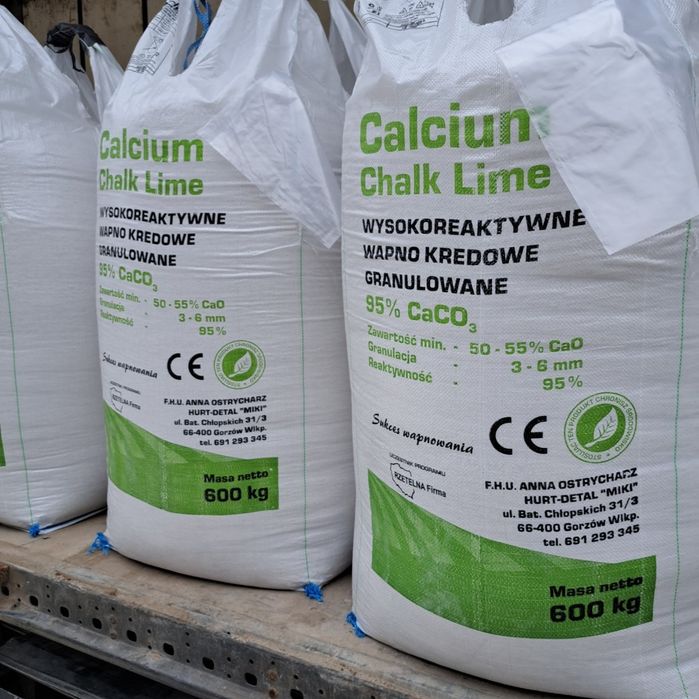 Wapno granulowane oraz czarna kreda PRODUCENT PRODUCENT