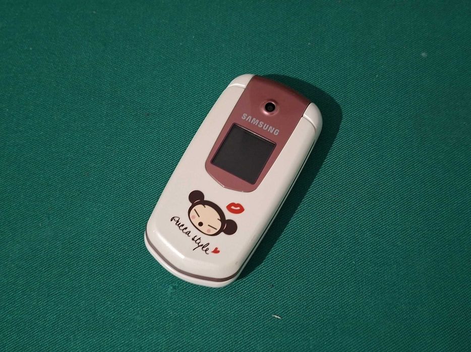 Raro Telemovel Samsung E2210B Pucca + Caixa + Manuais - avariado