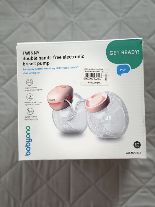Молоковідсмоктувач акумуляторний Подвійний Babyono TWINNY вільні руки