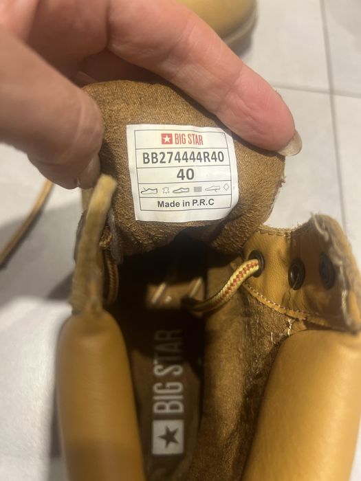 Trapery Big Star skorzane 40 jak nowe